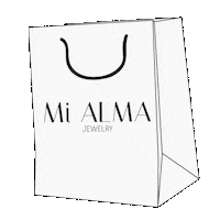 Mialmajewelry shopping bag מי אלמה mi alma jewelry Sticker