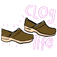 cloglife clog Sticker by Grace Farris