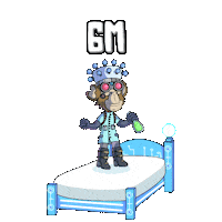Jumping Good Morning Sticker by Planet XOLO