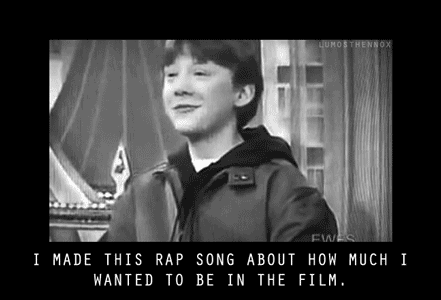 rupert grint queued shit GIF