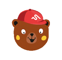 szczyrkowski happy crazy bear Happy bear Sticker