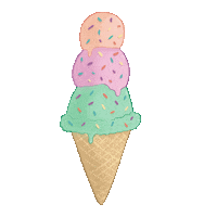 Ice Cream Summer Sticker