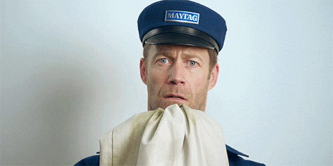 the maytag man sneeze GIF by Maytag