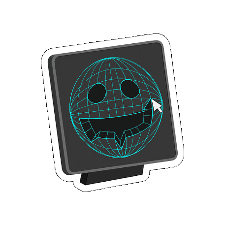 Computer Smile Sticker by Fabmobil