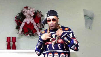 Merry Christmas Reaction GIF by Robert E Blackmon