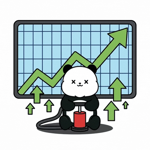 To The Moon Pump GIF by Kanpai Pandas