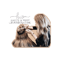 Hair Salon Extensions Sticker by Hartz & West Salon