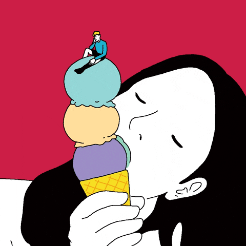 sawako_kabuki giphyupload love happiness ice cream GIF