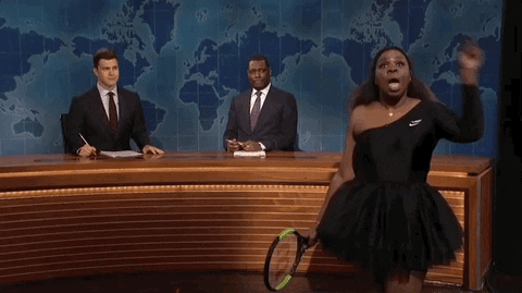 Angry Serena Williams GIF by Saturday Night Live