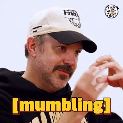 Mumbles Jason Sudeikis GIF by First We Feast