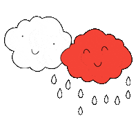 Rain Raining Sticker by Rawww