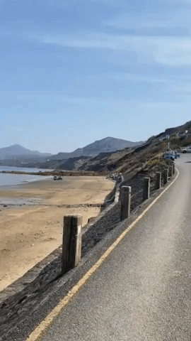 Homes Evacuated After Cliff Collapses at Welsh Beach