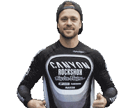 Troy Brosnan Thumbs Up Sticker by Canyon Bicycles