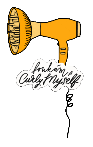 Foukám Sticker by CurlyMyself
