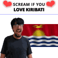 Kiribati Flag Ki Sticker