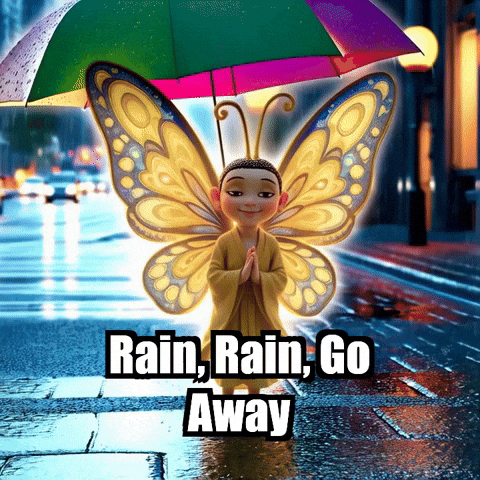 Go Away Rain GIF by BuddhaFlyJourney
