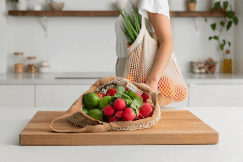TheKeeperEarth giphygifmaker nature plasticfree shoppingbag GIF