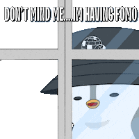Penguin Fear Of Missing Out Sticker by Pudgy Penguins