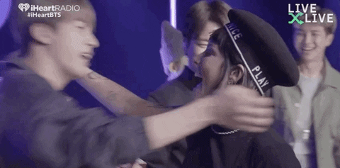 iheartradio giphyupload bts halsey iheartradio GIF