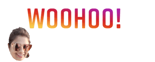 Woohoo Sticker by BORN ON INSTAGRAM