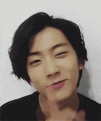k-pop wink GIF