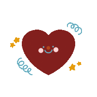 ohgeezangie love happy art heart Sticker