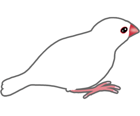 Heart 鳥 Sticker