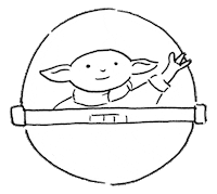 Star Wars Baby Yoda Sticker by cintascotch