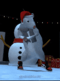 Christmas Spirit Rat GIF