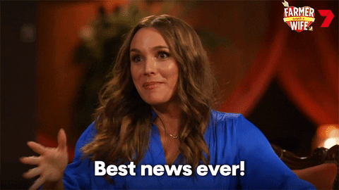 Excited Good News GIF by Farmer Wants A Wife