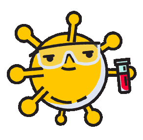 Virus Scientist Sticker by Teyit