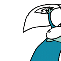 Missing No Brain Sticker