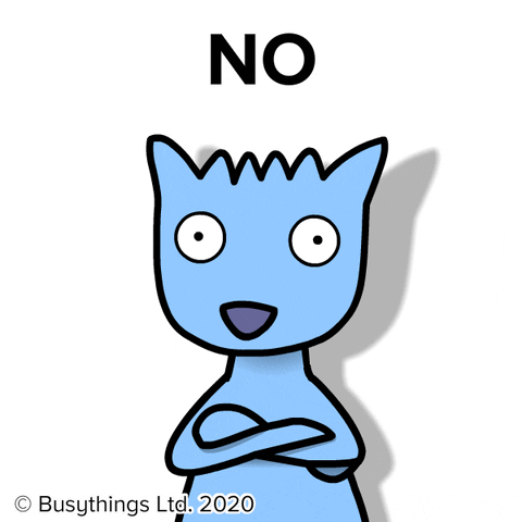No Way Cat GIF by Busythings