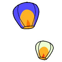 Balloon Diwali Sticker