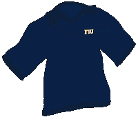 Blue And Gold Help Sticker by Florida International University