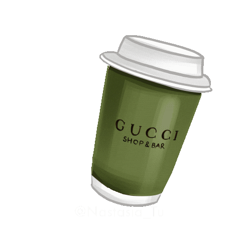 Coffee Gucci Sticker
