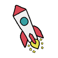 Space Travel Cartoon Sticker by Eastcoast Church