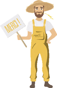 Thanks Merci Sticker by Le Mas des Agriculteurs