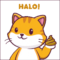 Cat Hello Sticker by CATECOIN