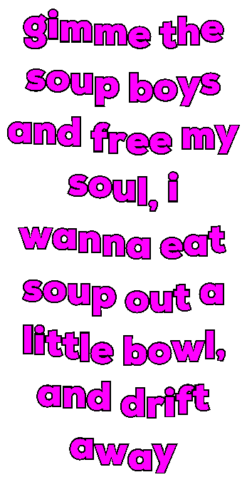 Soup Drift Away Sticker by jOnNy'S wOrLd
