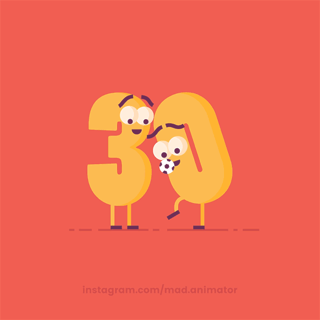 thirty one animation GIF