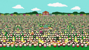 crowd gathering GIF by South Park 