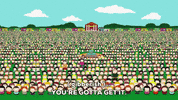 crowd children GIF by South Park 