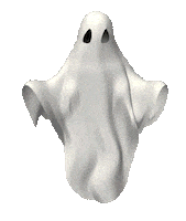 creepy ghost Sticker