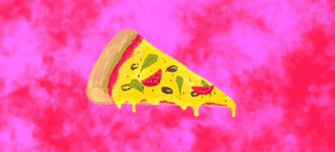 PECKDISH giphyupload food illustration pizza GIF