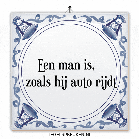Man Auto GIF by Tegelspreuken.nl