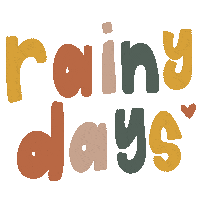 Rain Autumn Sticker