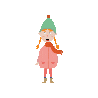 Girl Winter Sticker by Superland