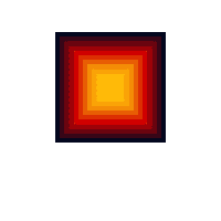 joyfuljuly pixel red black yellow Sticker