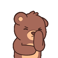 Think Teddy Bear Sticker by BEARISH